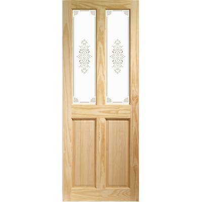 Pine Victorian Campion Glazed Internal Door Wooden Timber In...